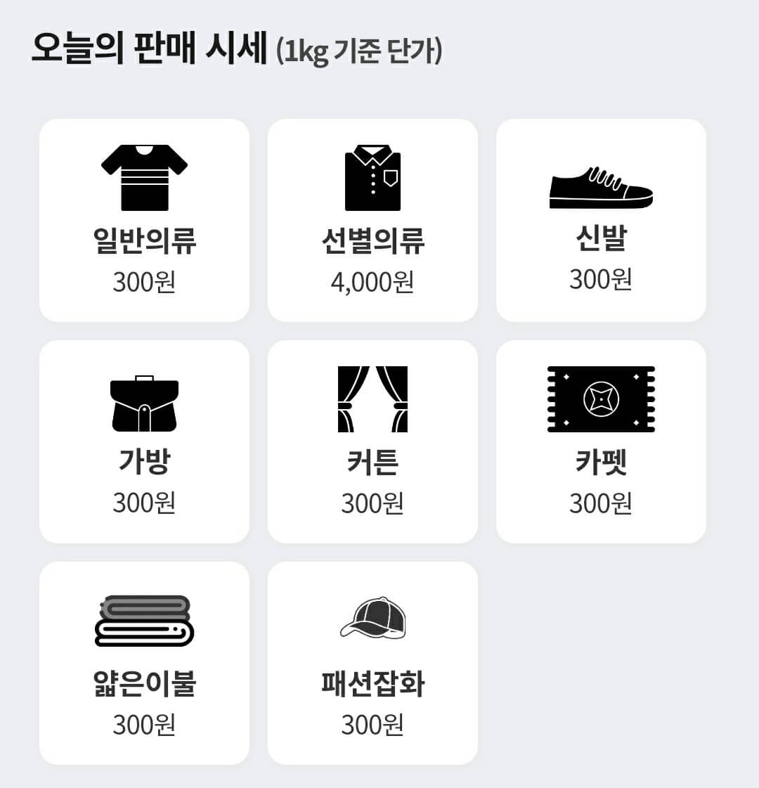 헌옷 방문수거업체 가격 비교 (헌옷 가격)