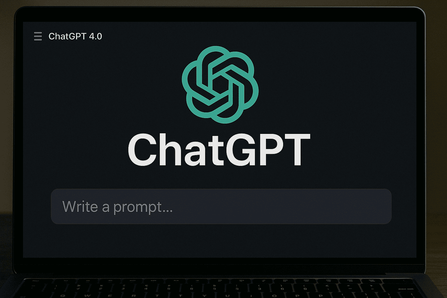 챗GPT 입력 대기 상태의 화면