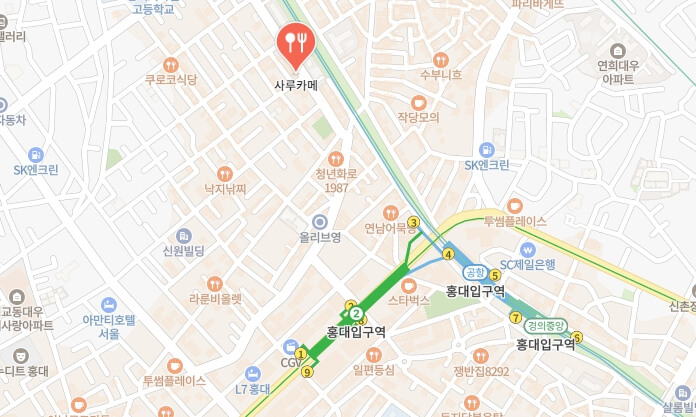 생활의달인-연남동-라멘달인-위치