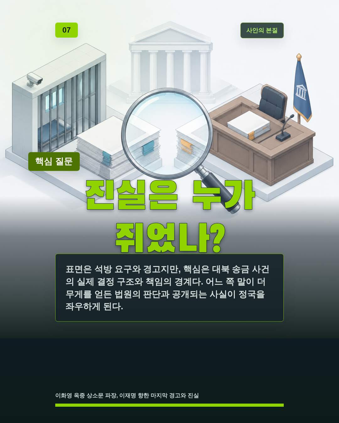 진실은 누가 쥐었나?