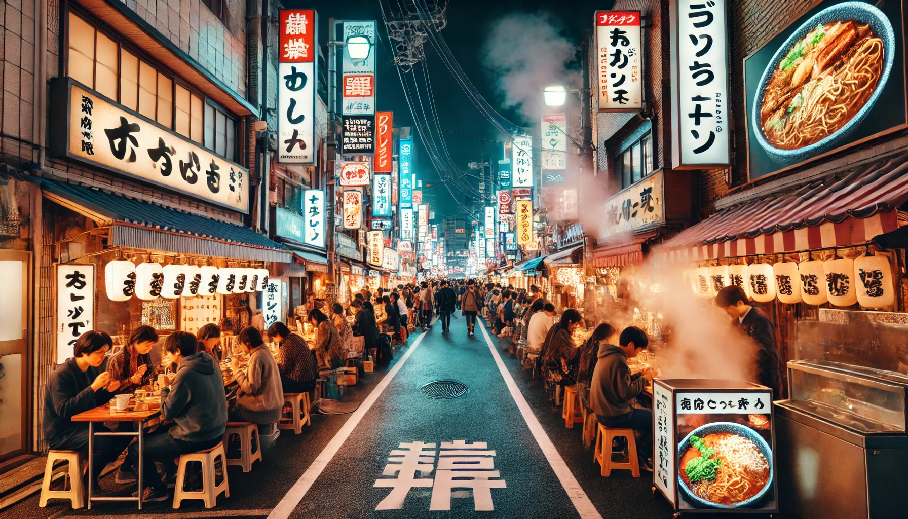 후쿠오카 맛집 거리 사진