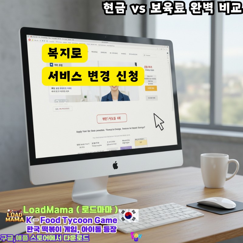 현금 vs 보육료 온라인 신청