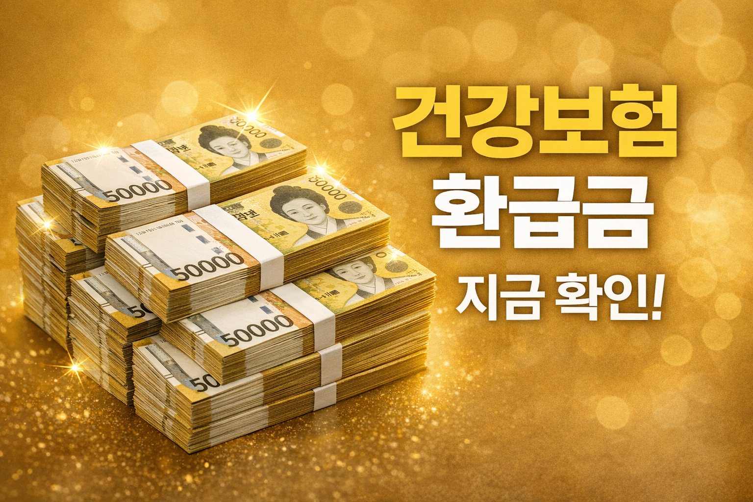 건강보험 환급금 지금 확인 gold insurance refund check now Korea
