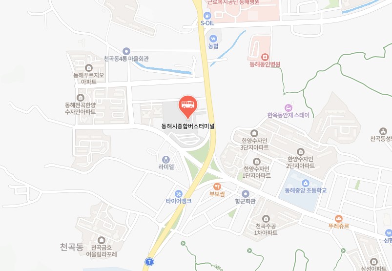 동해시외버스터미널 시간표 및 예매방법
