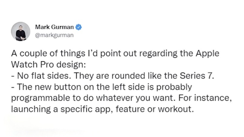 애플워치8-프로에-대한-마크-거만의-트위터