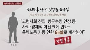 정년연장 몇년생부터
