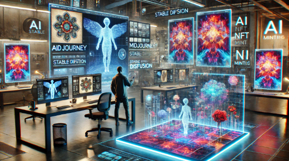 Midjourney &amp; Stable Diffusion으로 AI 아트 제작하는 법 (NFT 포함) 관련 사진