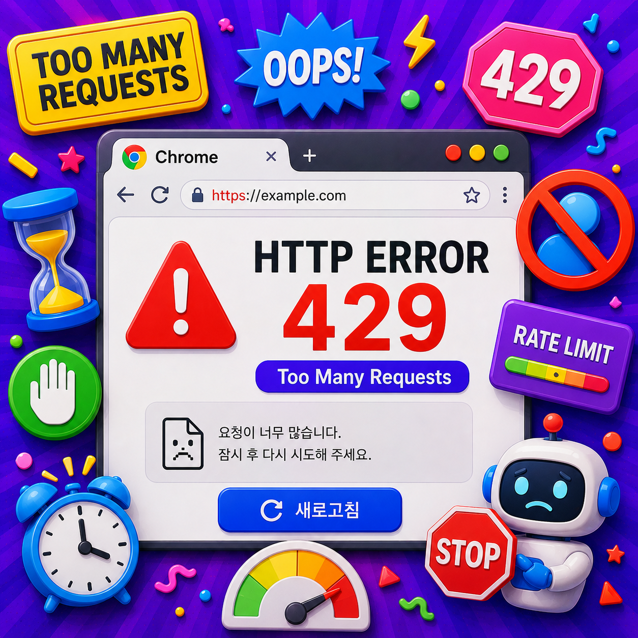 크롬 HTTP ERROR 429 해결방법 총정리 – Too Many Requests·요청횟수초과·429오류까지