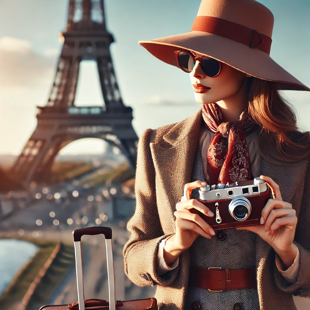 여성 여행 도심지