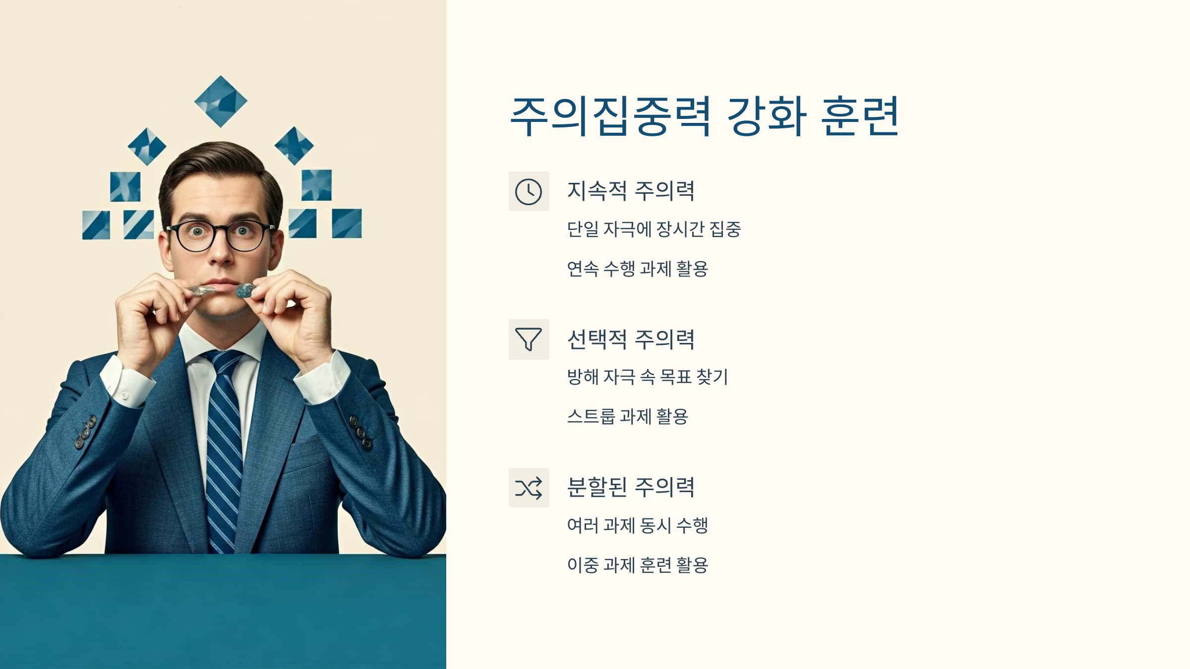 뇌종양 두뇌 훈련 주의집중력 강화