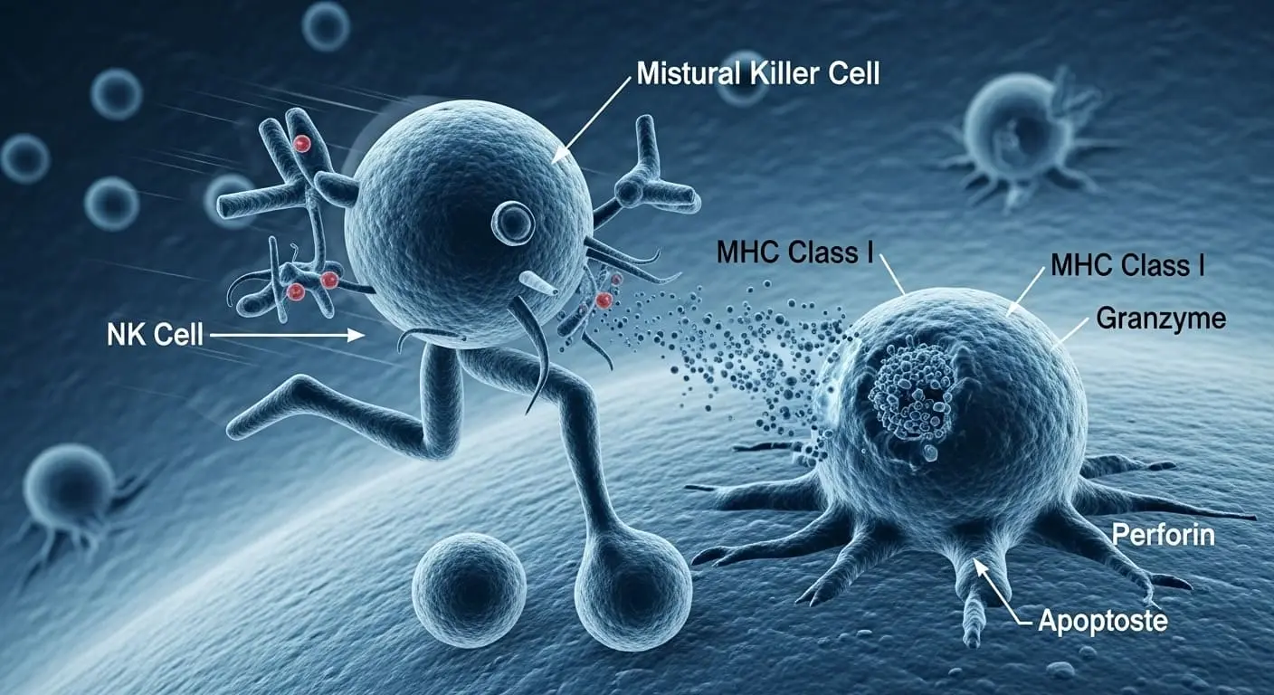 암세포를 발견하고 공격하는 활성화된 NK세포의 모습