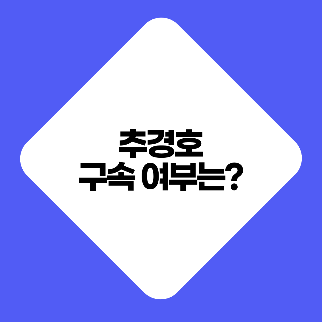 추경호 구속영장 청구
