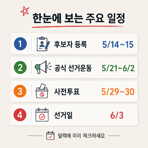 지방선거 일정 및 공휴일, 사전투표 총정리
