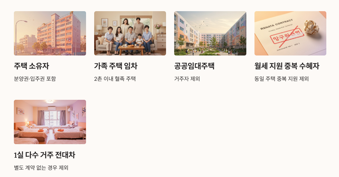 지원 제외 조건