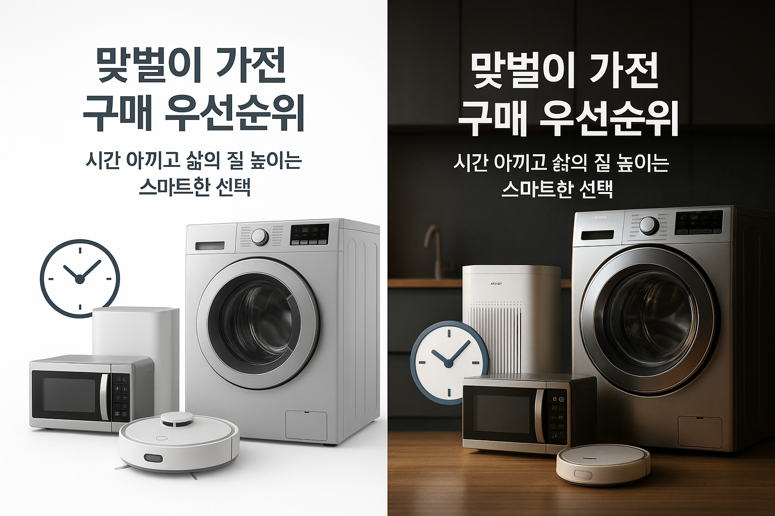 맞벌이 가전 구매 우선순위