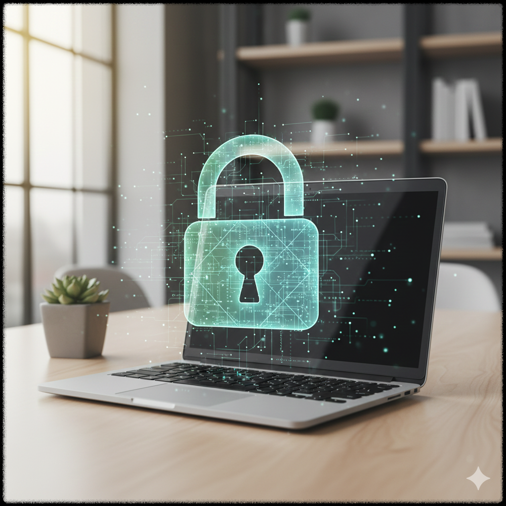 보안, 개인정보 보호를 의미하는 이미지