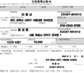 자동차 명의 이전 서류
