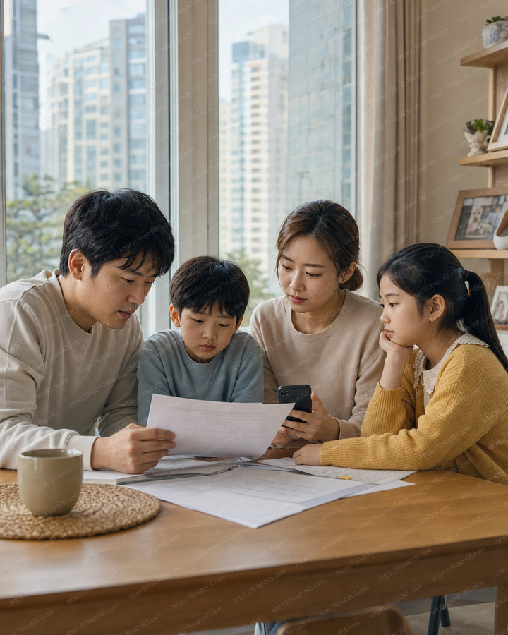 다자녀가구 주택특별공급 지원 대상과 혜택 공식 기준 신청을 준비하며 공식 안내를 확인하는 한국인 소상공인 대표