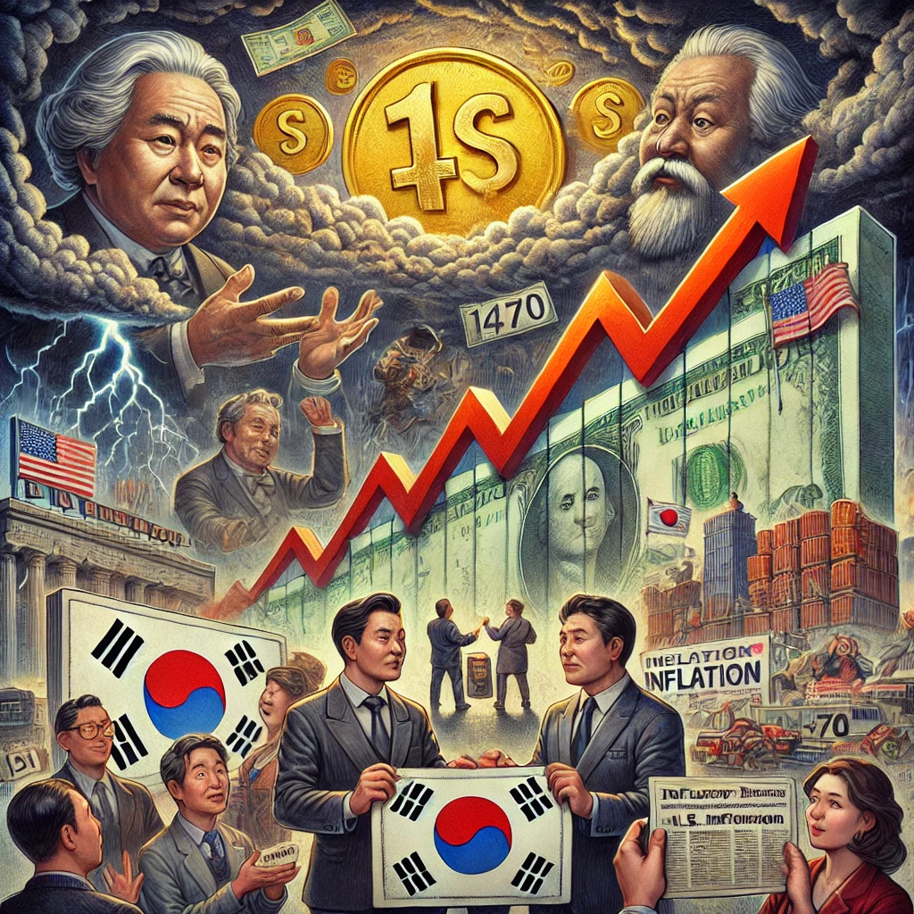 환율과 외환시장을 나타내는 이미지