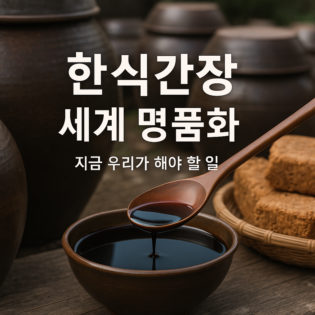 한식간장 세계 명품화, 지금 우리가 해야 할 일