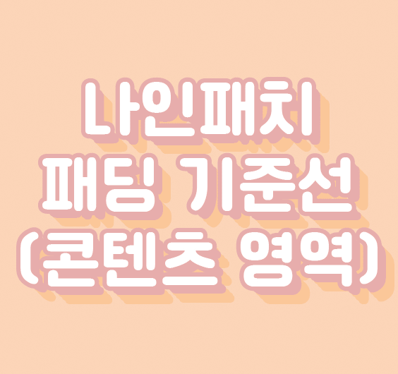 나인패치 기준선