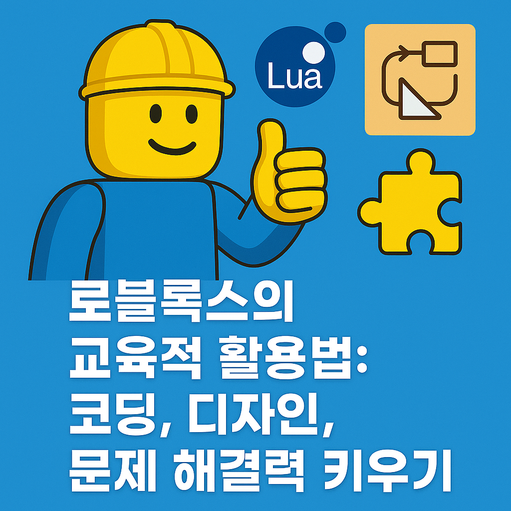 로블록스의 교육적 활용법: 코딩, 디자인, 문제 해결력 키우기