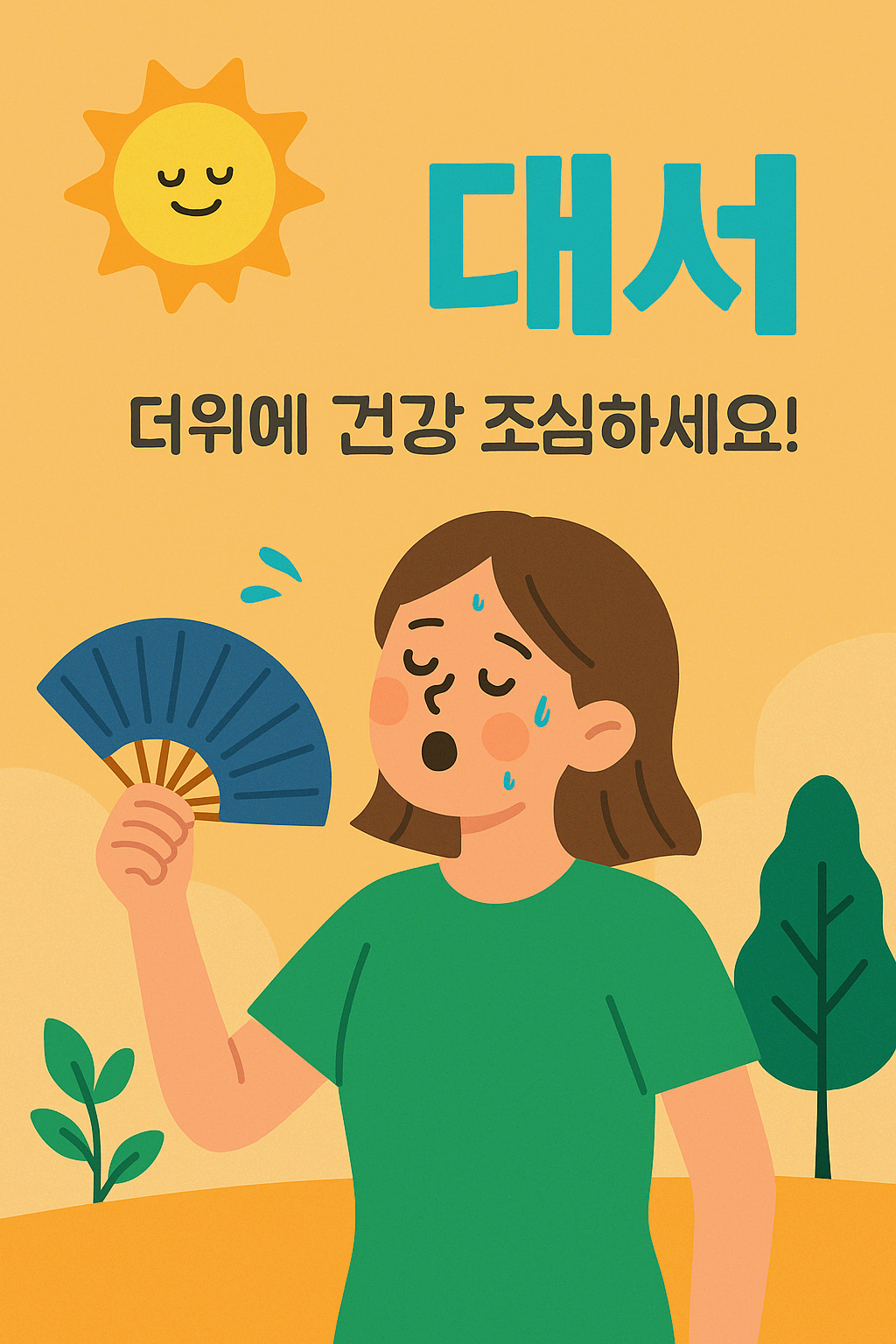 여름 절기 대서 뜻 언제 인사말 이미지