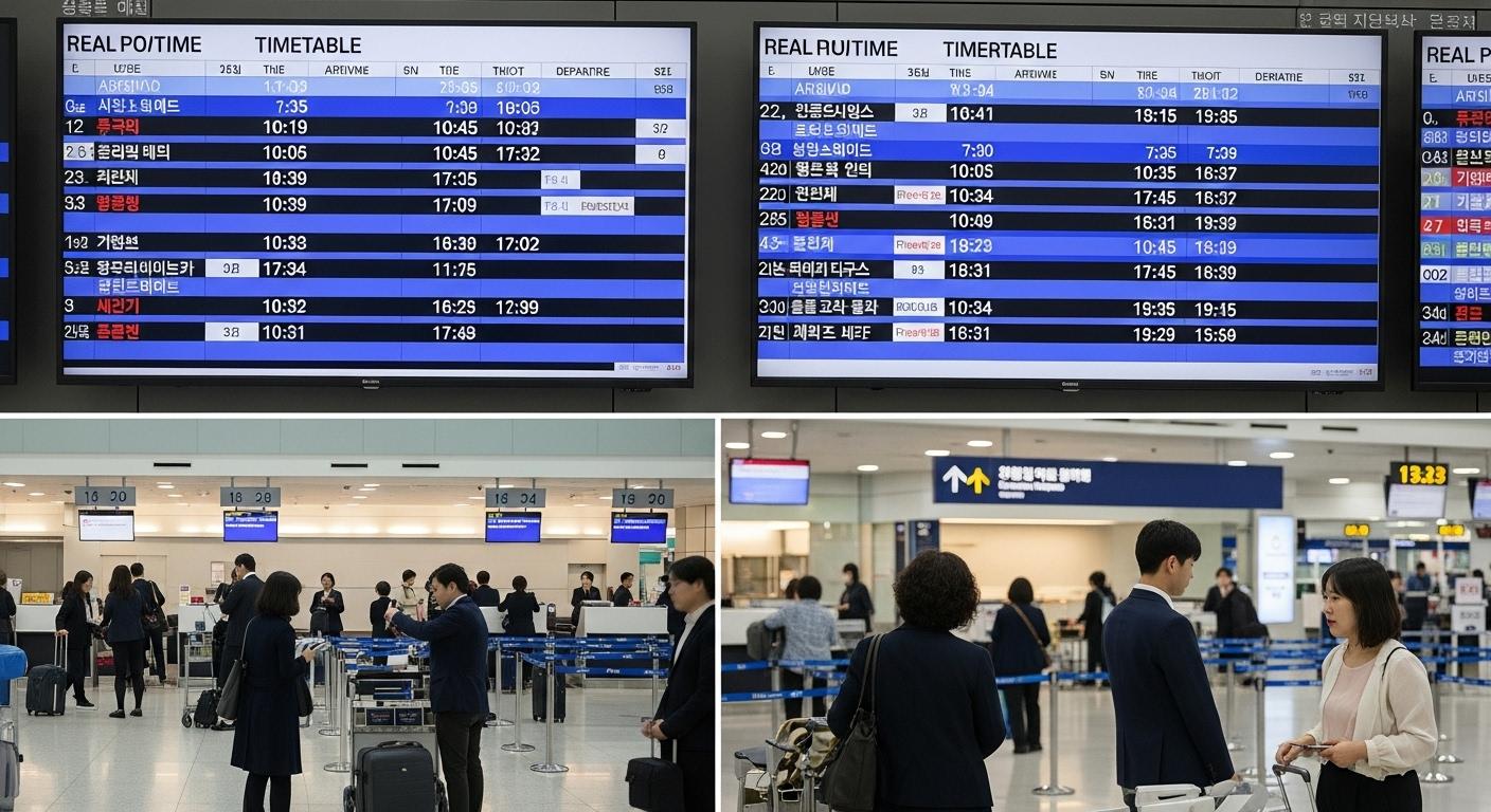 김포공항 터미널 시간표