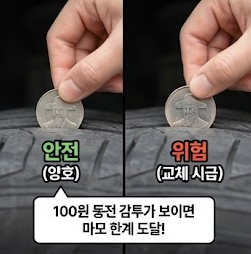 타이어 교체 시기 확인법