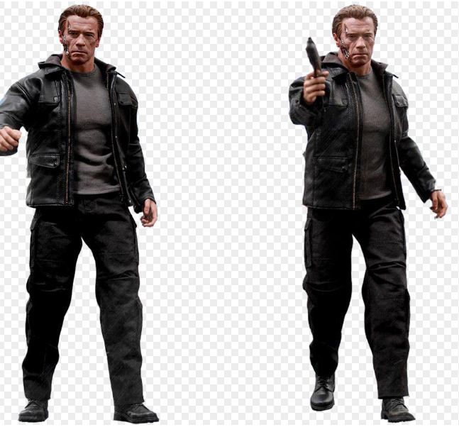 제임스 카메론의 명작인 터미네이터의 주인공 사진