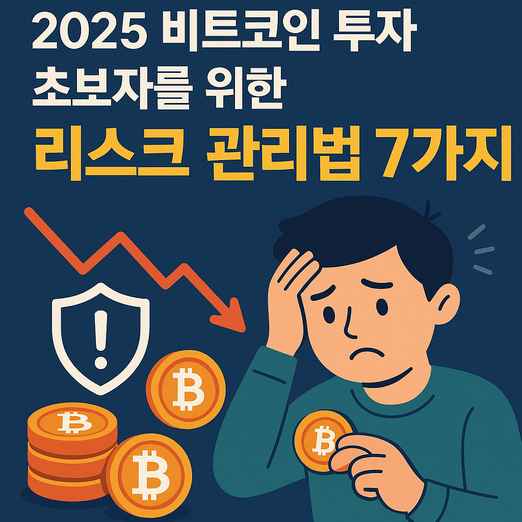 2025 비트코인 투자 초보자를 위한 리스크 관리법 7가지 인포그래픽