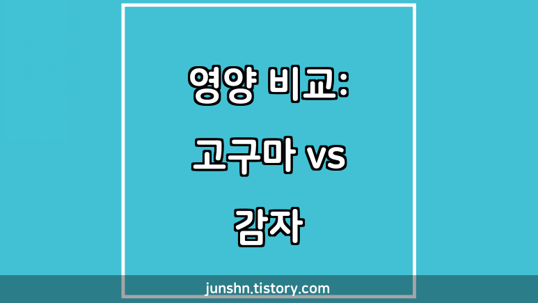 영양 비교: 고구마 vs 감자