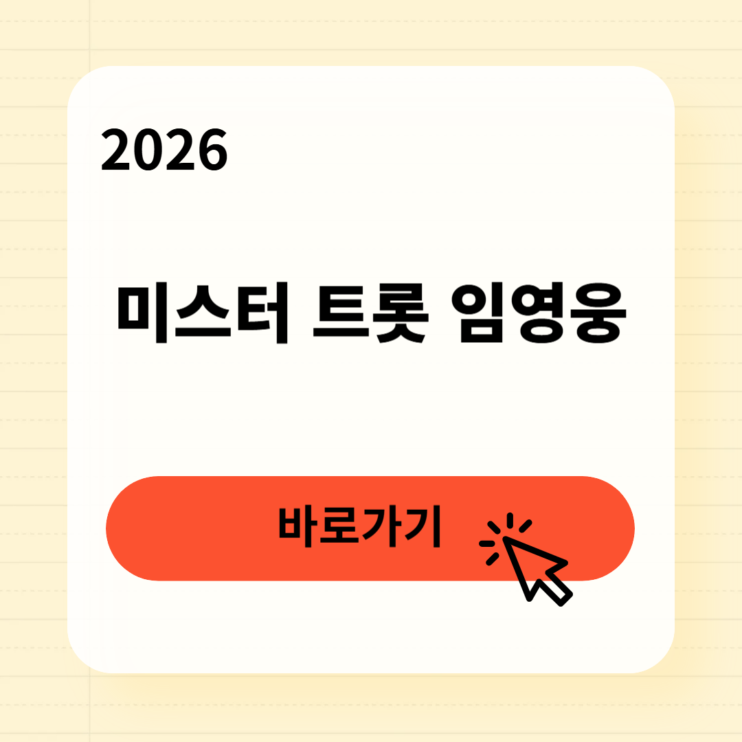 임영웅 미스터트롯 우승 비하인드