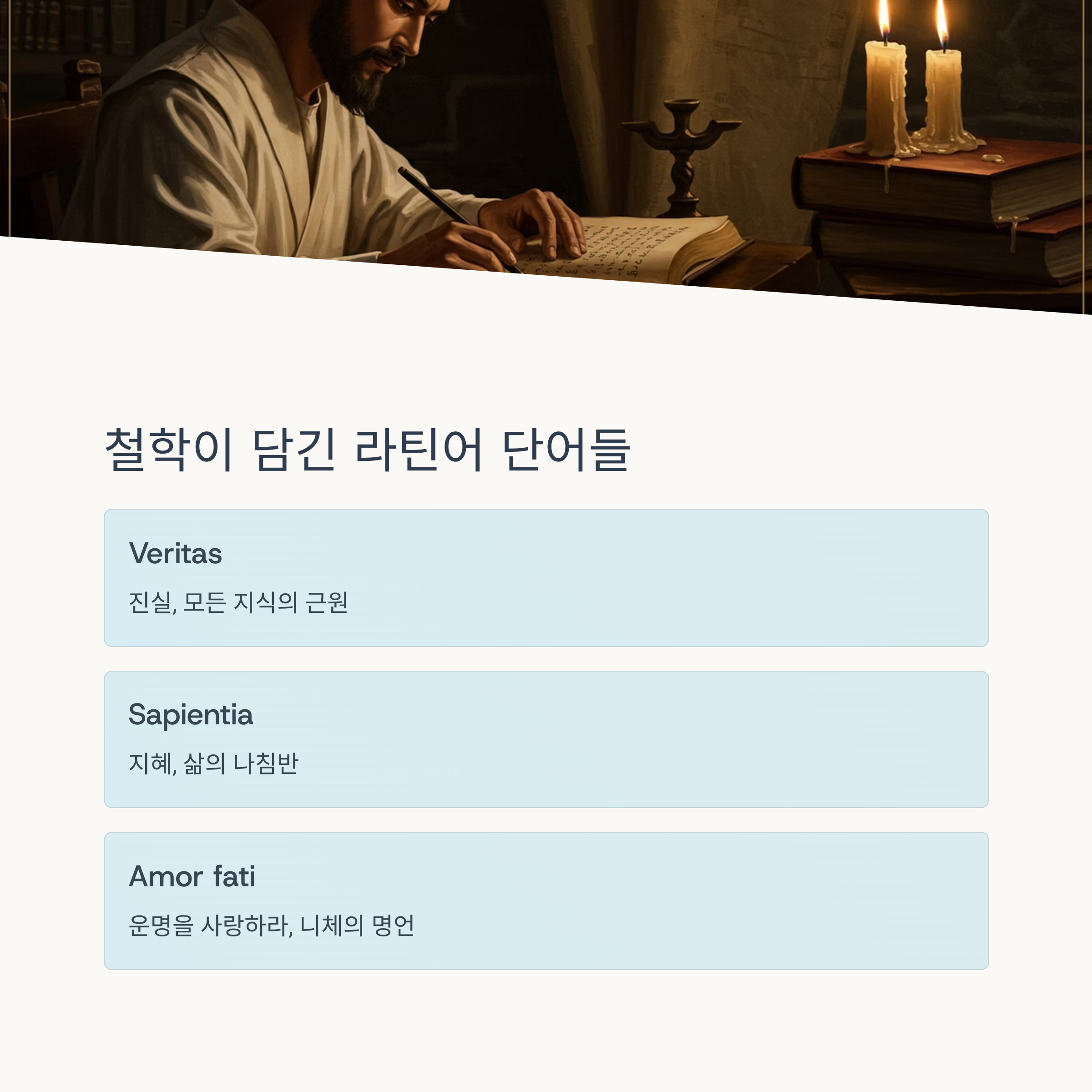 철학과 감성을 담은 라틴어