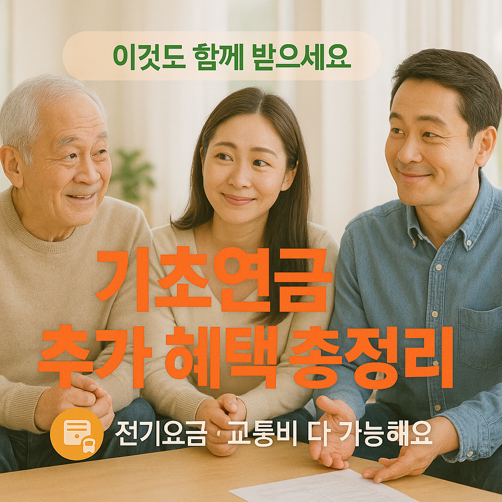 [6편] 기초연금 수급자 추가 복지 혜택 총정리