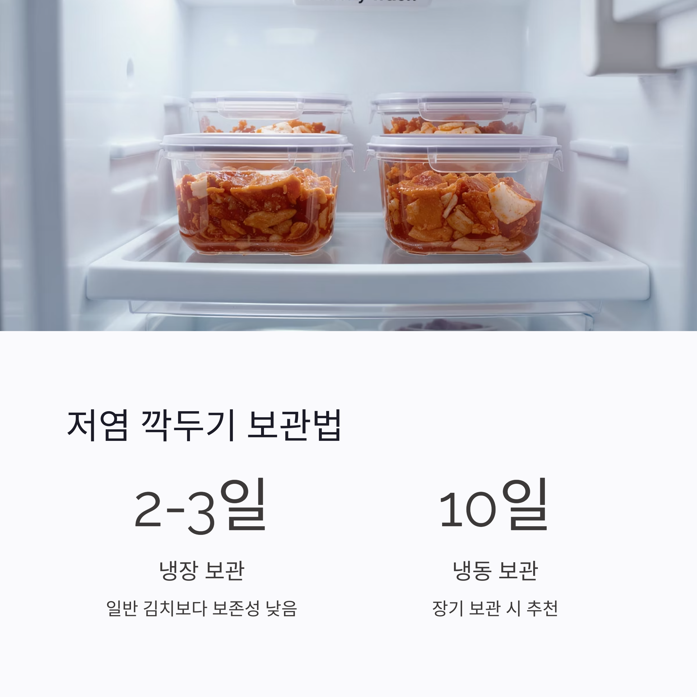 깍두기 겉절이로 아삭한 식감 즐기기! 저염으로도 맛있게