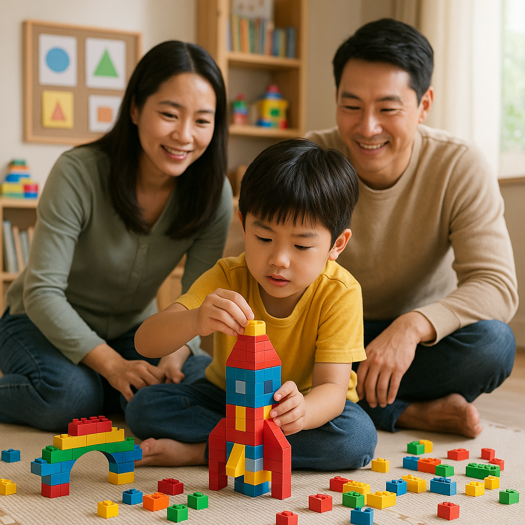 어린이 창의력 블록 퍼즐 활용