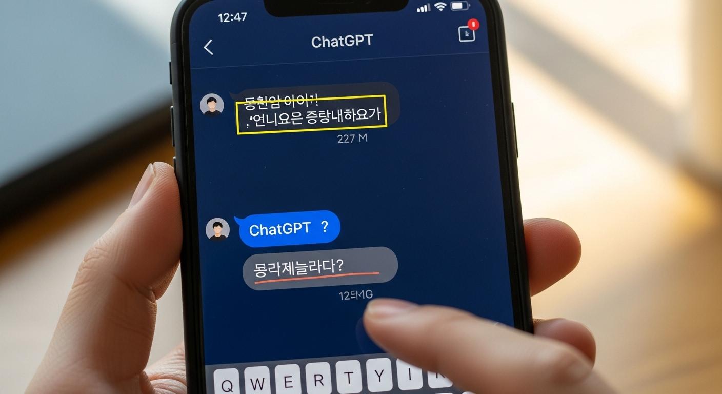 챗지피티 한글 오타