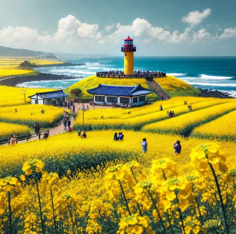 제주 섭지코지 유채꽃