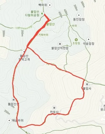 불암산 등산 코스 안내 지도_20
