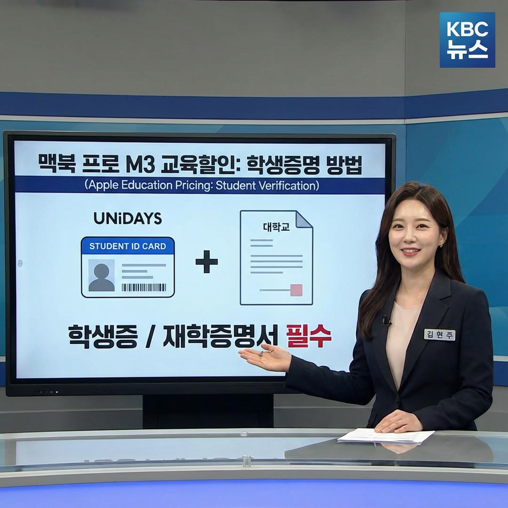 맥북 프로 M3 교육할인 받으려면 학생증명 방법
