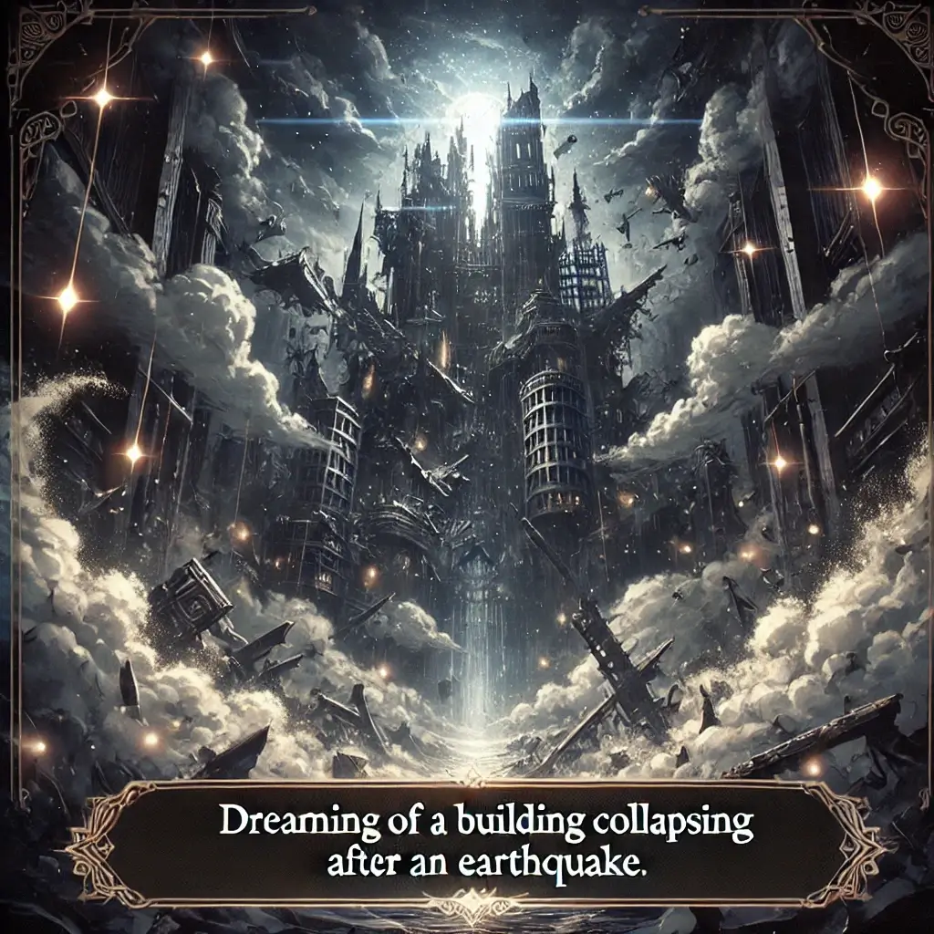 지진 나서 건물이 무너지는 꿈 해몽