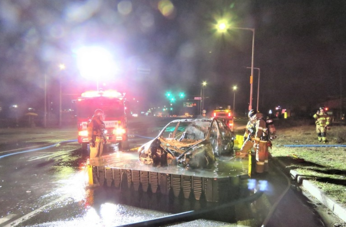 테슬라 전기차 화재 사고