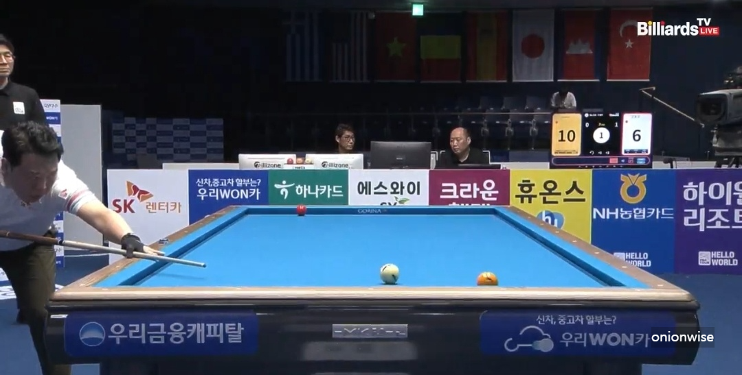 강동궁 마르티네스 경기결과 - 우리금융캐피탈 PBA 챔피언십 4강 준결승