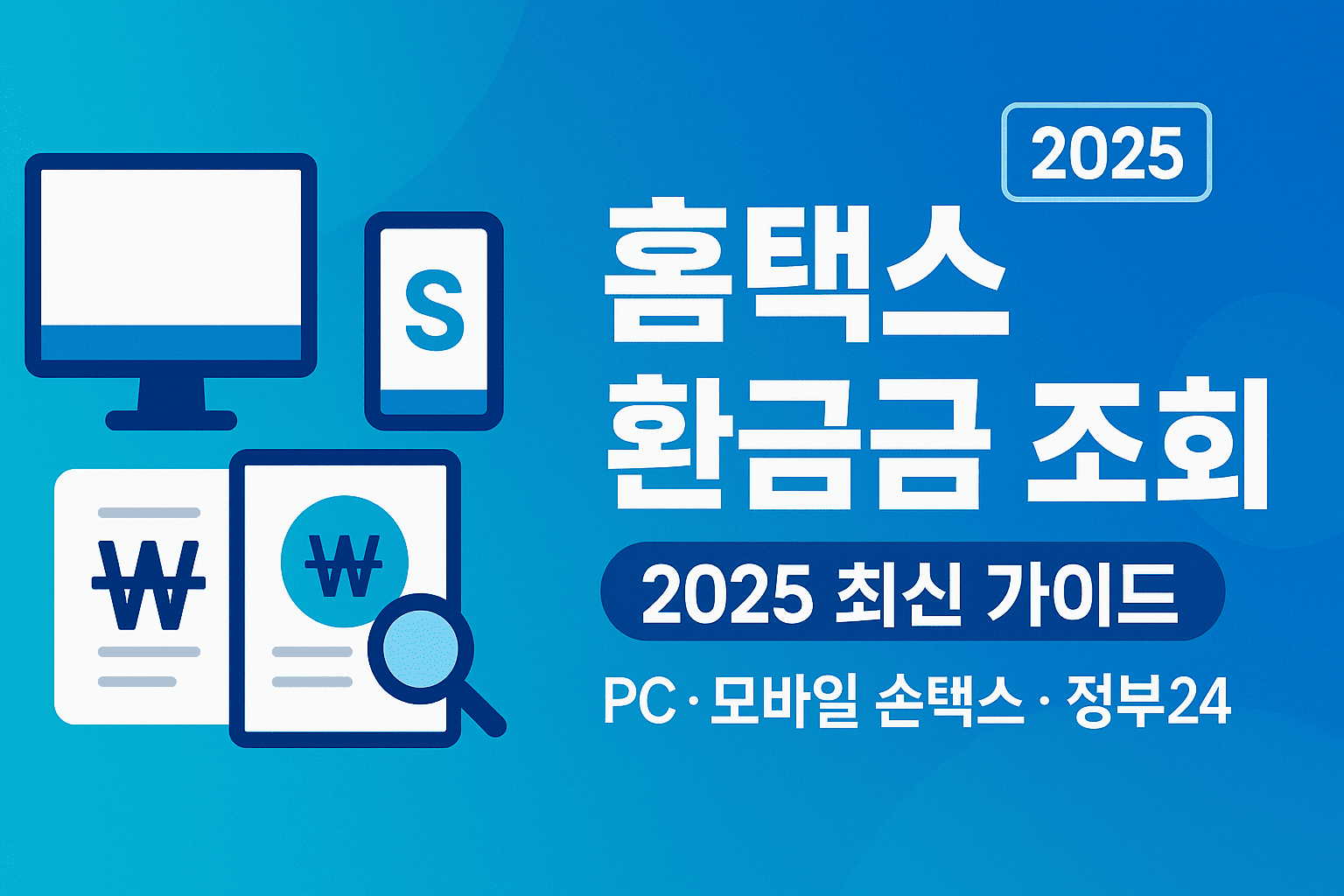 홈택스 환급금 조회