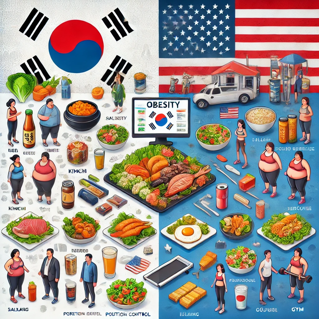 미국 vs 한국 비만 관리법