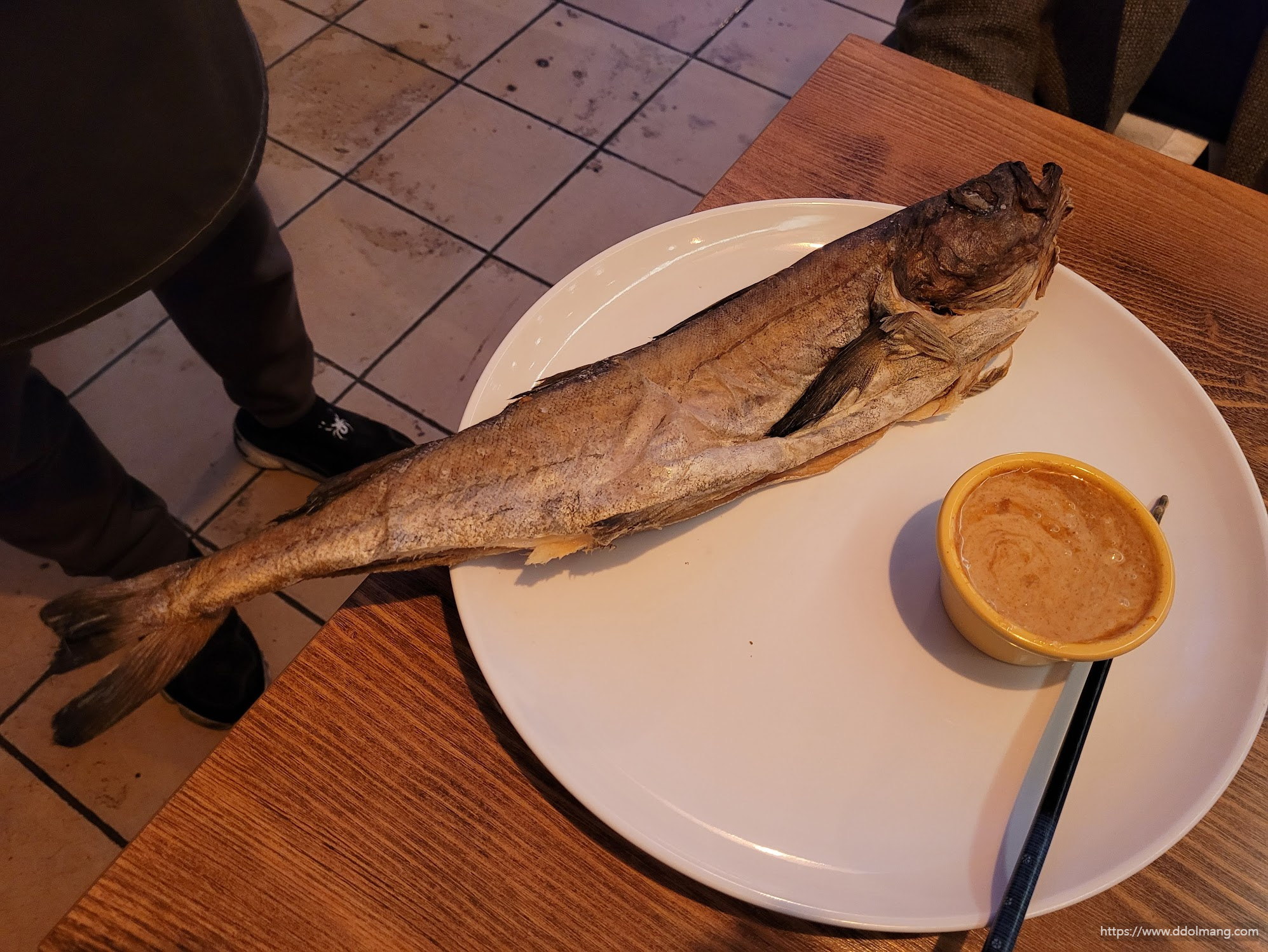 찢기전 숙성 먹태와 특제 소스