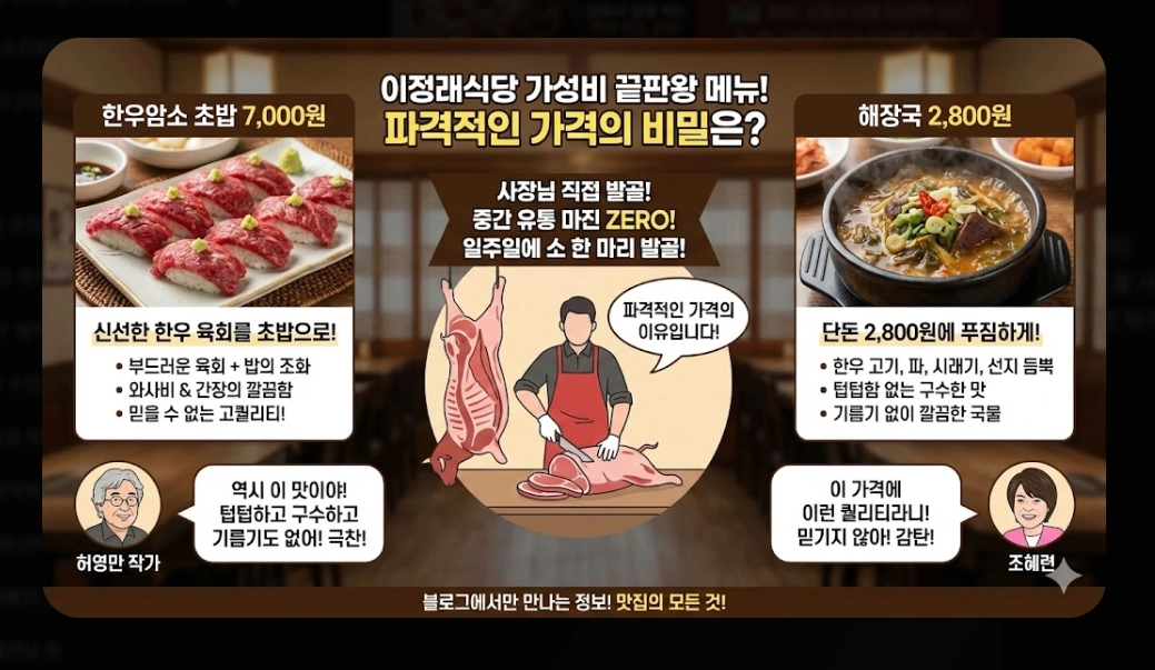 안양 한우 맛집 [백반기행 2026] 숙성 등심 및 보양수육전골 진짜 맛집 5곳