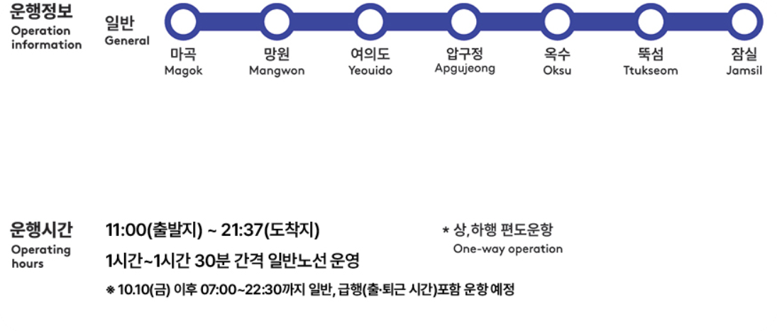 한강버스관련사진