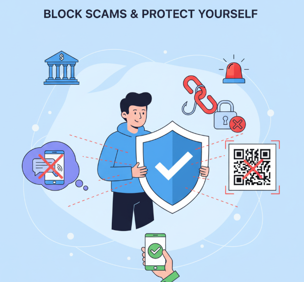 추천 공공서비스 : 금융사기 예방법, 주변에 널리 알려요! 관련이미지